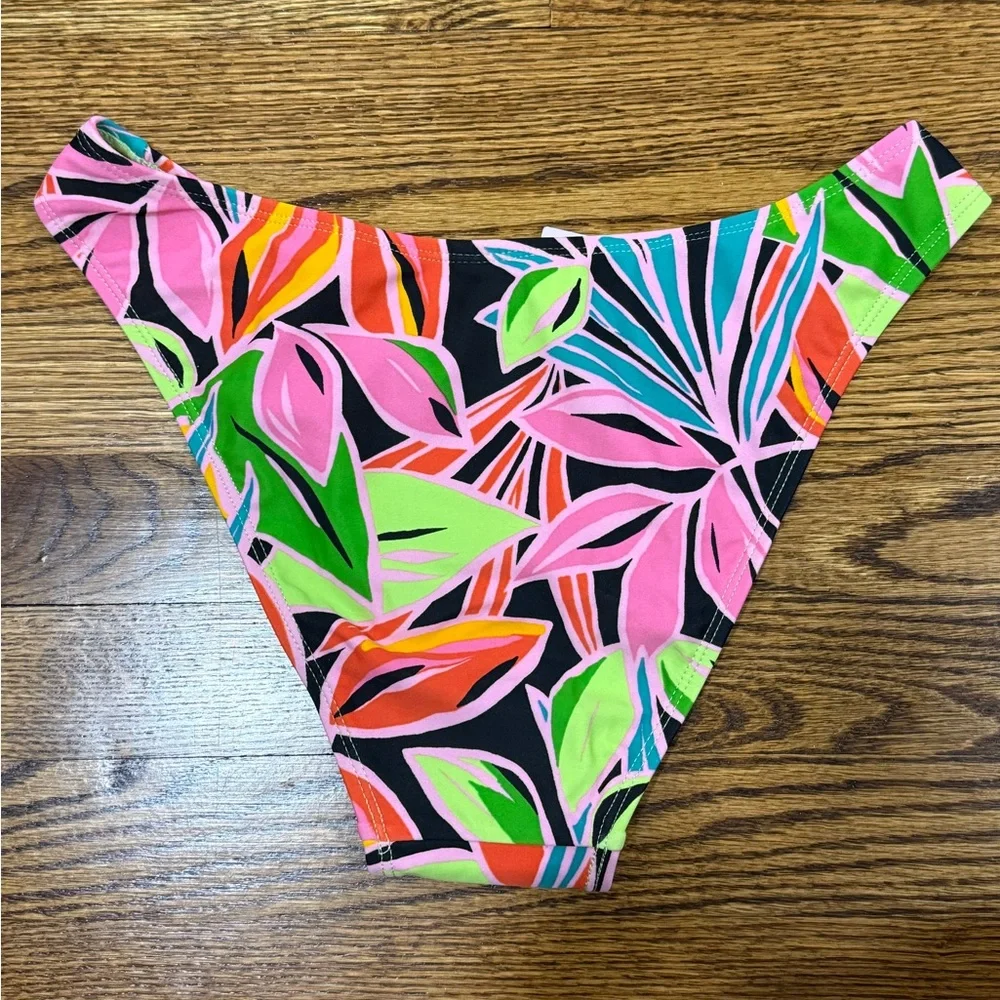 Wild Fable Neon Floral Bikini Bottom - Picture 2 of 3